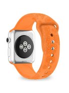 Silicone Strap for Apple Watch Series 10 42mm  /  9 8 7 41mm  /  SE (2023) SE (2022) SE 6 5 4 40mm  /  3 2 1 38mm - Sunflower Orange