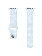 Silicone Strap for Apple Watch Series 10 42mm  /  9 8 7 41mm  /  SE (2023) SE (2022) SE 6 5 4 40mm  /  3 2 1 38mm - Sunflower Sky Blue