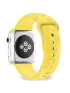 Silicone Strap for Apple Watch Series 10 42mm  /  9 8 7 41mm  /  SE (2023) SE (2022) SE 6 5 4 40mm  /  3 2 1 38mm - Sunflower Yellow