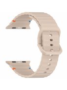 Silicone Strap for Apple Watch Series 10 42mm  /  Series 9 8 7 41mm  /  SE (2023) SE (2022) SE 6 5 4 40mm  /  3 2 1 38mm Band - Milk Tea