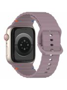 Silicone Strap for Apple Watch Series 10 42mm  /  Series 9 8 7 41mm  /  SE (2023) SE (2022) SE 6 5 4 40mm  /  3 2 1 38mm Band - Smoke Purple