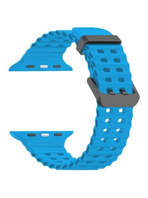 Silicone Strap for Apple Watch Series 10 46mm / Ultra 2 / Ultra 49mm / 9 8 7 45mm / SE (2023) SE (2022) SE 6 5 4 44mm / 3 2 1 42mm Ocean Band - Sky Blue