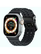 Silicone Strap for Apple Watch Series 10 46mm / Ultra 2 Ultra 49mm / Series 9 8 7 45mm / SE (2023) SE (2022) SE 6 5 4 44mm / 3 2 1 42mm - Black