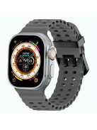 Silicone Strap for Apple Watch Series 10 46mm / Ultra 2 Ultra 49mm / Series 9 8 7 45mm / SE (2023) SE (2022) SE 6 5 4 44mm / 3 2 1 42mm - Dark Grey