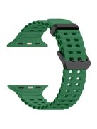 Silicone Strap for Apple Watch Series 10 46mm / Ultra 2 Ultra 49mm / Series 9 8 7 45mm / SE (2023) SE (2022) SE 6 5 4 44mm / 3 2 1 42mm - Green