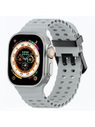 Silicone Strap for Apple Watch Series 10 46mm / Ultra 2 Ultra 49mm / Series 9 8 7 45mm / SE (2023) SE (2022) SE 6 5 4 44mm / 3 2 1 42mm - Grey