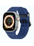 Silicone Strap for Apple Watch Series 10 46mm / Ultra 2 Ultra 49mm / Series 9 8 7 45mm / SE (2023) SE (2022) SE 6 5 4 44mm / 3 2 1 42mm - Midnight Blue