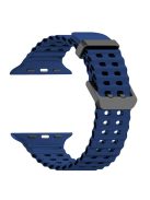 Silicone Strap for Apple Watch Series 10 46mm / Ultra 2 Ultra 49mm / Series 9 8 7 45mm / SE (2023) SE (2022) SE 6 5 4 44mm / 3 2 1 42mm - Midnight Blue