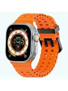 Silicone Strap for Apple Watch Series 10 46mm / Ultra 2 Ultra 49mm / Series 9 8 7 45mm / SE (2023) SE (2022) SE 6 5 4 44mm / 3 2 1 42mm - Orange