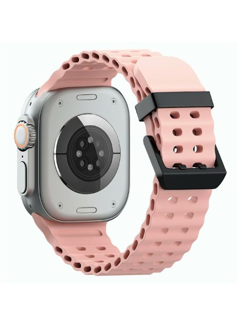 Silicone Strap for Apple Watch Series 10 46mm / Ultra 2 Ultra 49mm / Series 9 8 7 45mm / SE (2023) SE (2022) SE 6 5 4 44mm / 3 2 1 42mm - Pink