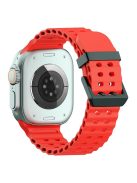 Silicone Strap for Apple Watch Series 10 46mm / Ultra 2 Ultra 49mm / Series 9 8 7 45mm / SE (2023) SE (2022) SE 6 5 4 44mm / 3 2 1 42mm - Red