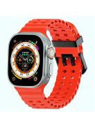 Silicone Strap for Apple Watch Series 10 46mm / Ultra 2 Ultra 49mm / Series 9 8 7 45mm / SE (2023) SE (2022) SE 6 5 4 44mm / 3 2 1 42mm - Red