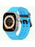 Silicone Strap for Apple Watch Series 10 46mm / Ultra 2 Ultra 49mm / Series 9 8 7 45mm / SE (2023) SE (2022) SE 6 5 4 44mm / 3 2 1 42mm - Sky Blue