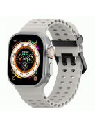 Silicone Strap for Apple Watch Series 10 46mm / Ultra 2 Ultra 49mm / Series 9 8 7 45mm / SE (2023) SE (2022) SE 6 5 4 44mm / 3 2 1 42mm - Starlight