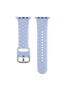 Silicone Watch Band for Apple Watch Series 10 46mm / Ultra 2 Ultra 49mm /  Series 9 8 7 45mm / 6 5 4 SE (2023) SE (2022) SE 44mm / 3 2 1 42mm , Hollow Replacement Strap - Baby Blue