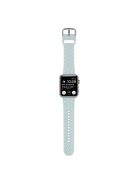 Silicone Watch Band for Apple Watch Series 10 46mm / Ultra 2 Ultra 49mm /  Series 9 8 7 45mm / 6 5 4 SE (2023) SE (2022) SE 44mm / 3 2 1 42mm , Hollow Replacement Strap - Light Green