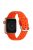 Silicone Watch Band for Apple Watch Series 10 46mm / Ultra 2 Ultra 49mm /  Series 9 8 7 45mm / 6 5 4 SE (2023) SE (2022) SE 44mm / 3 2 1 42mm , Hollow Replacement Strap - Orange