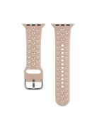 Silicone Watch Band for Apple Watch Series 10 46mm / Ultra 2 Ultra 49mm /  Series 9 8 7 45mm / 6 5 4 SE (2023) SE (2022) SE 44mm / 3 2 1 42mm , Hollow Replacement Strap - Pink