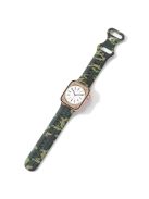 Silicone Watch Bands for Apple Watch Series 10 42mm / 9 8 7 41mm / SE (2023) SE (2022) SE 6 5 4 40mm / 3 2 1 38mm Camouflage Waterproof Watch Bracelet - Army Green