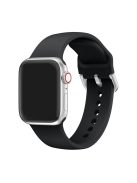 Silicone Watch Strap for Apple Watch Series 10 42mm / 9 8 7 41mm / SE (2023) SE (2022) SE 6 5 4 40mm / 3 2 1 38mm - Black