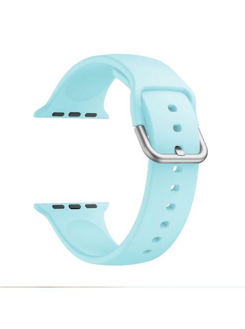 Silicone Watch Strap for Apple Watch Series 10 42mm / 9 8 7 41mm / SE (2023) SE (2022) SE 6 5 4 40mm / 3 2 1 38mm - Cyan