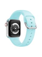 Silicone Watch Strap for Apple Watch Series 10 42mm / 9 8 7 41mm / SE (2023) SE (2022) SE 6 5 4 40mm / 3 2 1 38mm - Cyan