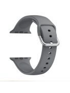 Silicone Watch Strap for Apple Watch Series 10 42mm / 9 8 7 41mm / SE (2023) SE (2022) SE 6 5 4 40mm / 3 2 1 38mm - Dark Grey