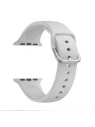 Silicone Watch Strap for Apple Watch Series 10 42mm / 9 8 7 41mm / SE (2023) SE (2022) SE 6 5 4 40mm / 3 2 1 38mm - Light Grey