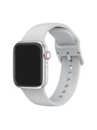 Silicone Watch Strap for Apple Watch Series 10 42mm / 9 8 7 41mm / SE (2023) SE (2022) SE 6 5 4 40mm / 3 2 1 38mm - Light Grey