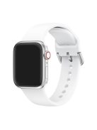 Silicone Watch Strap for Apple Watch Series 10 42mm / 9 8 7 41mm / SE (2023) SE (2022) SE 6 5 4 40mm / 3 2 1 38mm - White