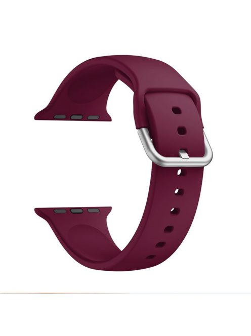 Silicone Watch Strap for Apple Watch Series 10 42mm / 9 8 7 41mm / SE (2023) SE (2022) SE 6 5 4 40mm / 3 2 1 38mm - Wine Red