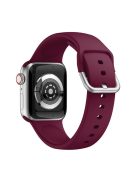 Silicone Watch Strap for Apple Watch Series 10 42mm / 9 8 7 41mm / SE (2023) SE (2022) SE 6 5 4 40mm / 3 2 1 38mm - Wine Red