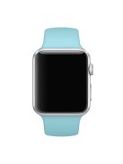 Silicone Wrist Strap Replacement for Apple Watch Series 10 42mm / 9 8 7 41mm / SE (2023) SE (2022) SE 6 5 4 40mm / 3 2 1 38mm (Standard Length) - Style Q