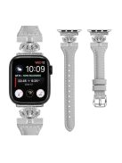 Silver Buckle Band for Apple Watch Series 10 42mm / 9 8 7 41mm / SE (2023) SE (2022) SE 6 5 4 40mm / 3 2 1 38mm Replace Strap - Grey