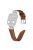 Silver Buckle Watch Band for Apple Watch Series 10 46mm / Ultra 2 Ultra 49mm /  Series 9 8 7 45mm / 6 5 4 SE (2023) SE (2022) SE 44mm / 3 2 1 42mm Rhinestone Bracelet Strap - Brown