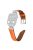 Silver Buckle Watch Band for Apple Watch Series 10 46mm / Ultra 2 Ultra 49mm /  Series 9 8 7 45mm / 6 5 4 SE (2023) SE (2022) SE 44mm / 3 2 1 42mm Rhinestone Bracelet Strap - Orange