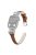 Silver Buckle Wrist Band for Apple Watch Series 10 46mm / Ultra 2 Ultra 49mm /  Series 9 8 7 45mm / 6 5 4 SE (2023) SE (2022) SE 44mm / 3 2 1 42mm - Brown