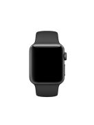 Single Color Silicone Smart Watch Band for Apple Watch Series 10 42mm / 9 8 7 41mm / SE (2023) SE (2022) SE 6 5 4 40mm / 3 2 1 38mm, Size: S / M - Black