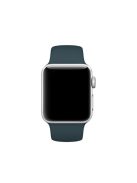 Single Color Silicone Smart Watch Band for Apple Watch Series 10 42mm / 9 8 7 41mm / SE (2023) SE (2022) SE 6 5 4 40mm / 3 2 1 38mm, Size: S / M - Dark Green