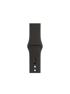 Single Color Silicone Smart Watch Band for Apple Watch Series 10 42mm / 9 8 7 41mm / SE (2023) SE (2022) SE 6 5 4 40mm / 3 2 1 38mm, Size: S / M - Dark Grey