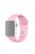 Single Color Silicone Smart Watch Band for Apple Watch Series 10 42mm / 9 8 7 41mm / SE (2023) SE (2022) SE 6 5 4 40mm / 3 2 1 38mm, Size: S / M - Dark Pink