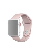 Single Color Silicone Smart Watch Band for Apple Watch Series 10 42mm / 9 8 7 41mm / SE (2023) SE (2022) SE 6 5 4 40mm / 3 2 1 38mm, Size: S / M - Light Pink