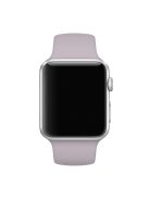 Single Color Silicone Smart Watch Band for Apple Watch Series 10 42mm / 9 8 7 41mm / SE (2023) SE (2022) SE 6 5 4 40mm / 3 2 1 38mm, Size: S / M - Light Purple