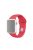 Single Color Silicone Smart Watch Band for Apple Watch Series 10 42mm / 9 8 7 41mm / SE (2023) SE (2022) SE 6 5 4 40mm / 3 2 1 38mm, Size: S / M - Light Red