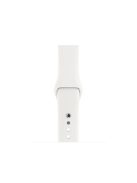 Single Color Silicone Smart Watch Band for Apple Watch Series 10 42mm / 9 8 7 41mm / SE (2023) SE (2022) SE 6 5 4 40mm / 3 2 1 38mm, Size: S / M - Light White