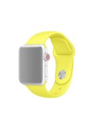 Single Color Silicone Smart Watch Band for Apple Watch Series 10 42mm / 9 8 7 41mm / SE (2023) SE (2022) SE 6 5 4 40mm / 3 2 1 38mm, Size: S / M - Light Yellow