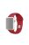 Single Color Silicone Smart Watch Band for Apple Watch Series 10 42mm / 9 8 7 41mm / SE (2023) SE (2022) SE 6 5 4 40mm / 3 2 1 38mm, Size: S / M - Rose Red