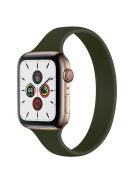 Size L for Apple Watch 10 46mm / Ultra 2 / Ultra 49mm / 9 8 7 45mm / SE (2023) SE (2022) SE 6 5 4 44mm / 3 2 1 42mm Silicone Watch Band - Blackish Green