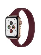 Size L for Apple Watch 10 46mm / Ultra 2 / Ultra 49mm / 9 8 7 45mm / SE (2023) SE (2022) SE 6 5 4 44mm / 3 2 1 42mm Silicone Watch Band - Wine Red