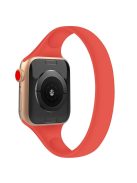 Size M for Apple Watch 10 46mm / Ultra 2 / Ultra 49mm / 9 8 7 45mm / SE (2023) SE (2022) SE 6 5 4 44mm / 3 2 1 42mm Silicone Band Watch Strap - Red